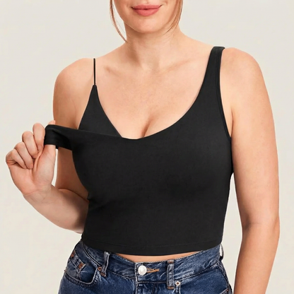 Anywhere Nursing Crop Top - Nurse Your Baby Anywhere In Seconds